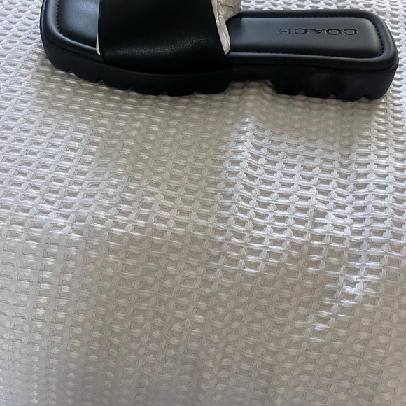 Coach black sandal slides brand new - Picture 4 of 5